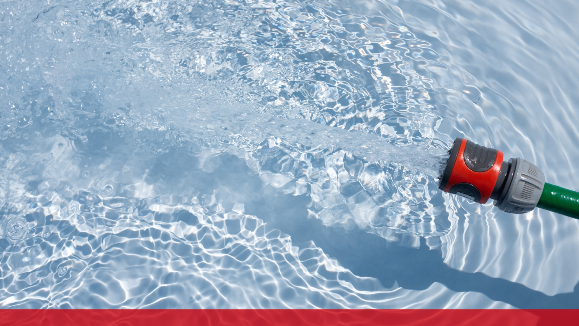 Poolbefüllung in Ried – bitte beachten